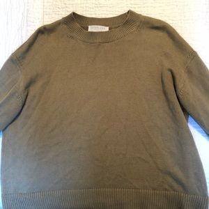 Moss green crew neck sweater (lightweight)